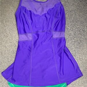 Crowned athletics mermaid collection purple/teal XS